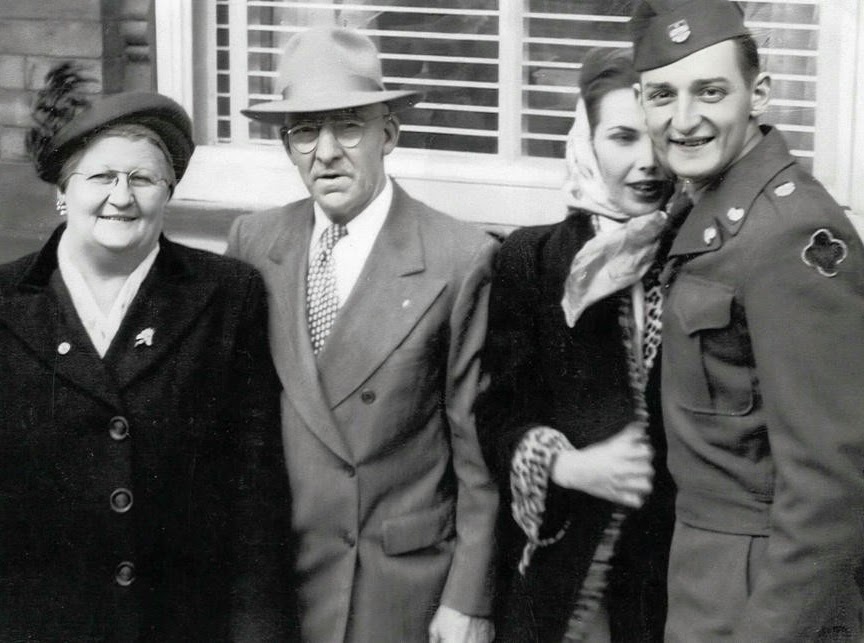 Grandmom Mary Bridgeman, Grandpop Frank Gallagher, Aunt Butch and Joseph Gallagher